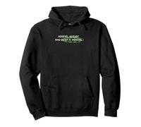 Green Keep It Moving Green Graphic Pullover Hoodie