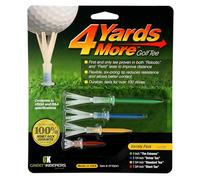 Green Keepers 4 Yards More Golf Tee - Variety Pack of 4 Tee's