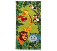 Green Kids Rug, Animal Graphics Pictorial Rug, Modern Rug, Stain-Resistant Rug For Bedroom, & Dining Room-80Cm X 150Cm