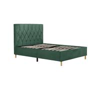 Green King Size Bed Frame Birlea Loxley 150cm Kingsize 5FT Fabric Bedstead