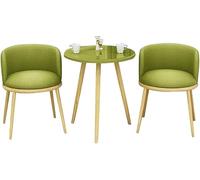 Green Kitchen Dining Chairs for Small Apartments Balcony Hotel Bedrooms - Stylish & Compact Seating for Real Estate Negotiations and Table Combinations