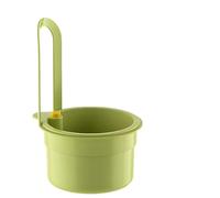Green Kitchen Sink Strainer Basket - Corner Mount Food Scraps Collector - Multi-Function Sink Strainer for Hands-Free Scraping & Clog Prevention