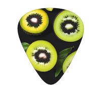 Green kiwi Guitar picks in thin, medium, and thick sizes, 12-piece set, suitable for electric guitar and various instruments