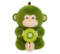 Green Kiwi Monkey - 11.8inch Cartoon Monkey Stuffed, Stuffed Plush Sofa Cushion, Beanie Baby Soft Plussh Plush Zoo Animals to Cuddle Play | for Kids