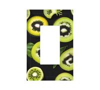 Green Kiwi Unbreakable Polycarbonate Switch Plate-Modern 1 Gang Light Cover for Home Office with Matching Screws