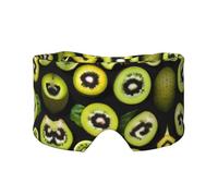 Green Kiwi Unisex Side Sleeping Headband, Sleeping Eye Mask and Ear Muffs, (26.8 * 4.3 inches), Indoor and Outdoor Travel Yoga Adjustable Comfort Eye and Ear Muffs,