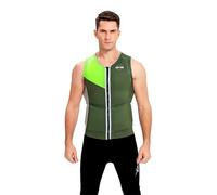 Green,L,Adult Neoprene Wakesurf Impact Vest, Designed for Wake Surf And Skimboard, Great for Boating Rafting Surfing All Other Watersports Activities