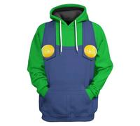 (green, L) Halloween Super Mario Bros. cosplay Hoodie