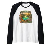 Green Lakes State Park Syracuse New York Novelty Souvenir Raglan Baseball Tee