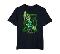 Green Lantern Fully Charged Lantern T-Shirt, Men's Big and Tall, Black, 5X Tall