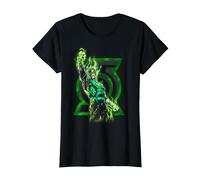 Green Lantern Fully Charged Lantern T-Shirt, Women, Black, 3X-Large