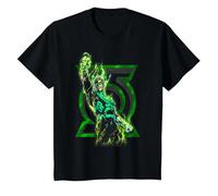 Green Lantern Fully Charged Lantern T-Shirt, Youth, Black, 4T