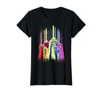 Green Lantern Rainbow Corps T-Shirt T-Shirt, Women, Black, 3X-Large