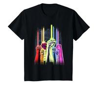 Green Lantern Rainbow Corps T-Shirt T-Shirt, Youth, Black, X-Small