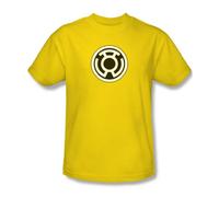 Green Lantern - Sinestro Corps Logo Adult T-Shirt In Yellow, X-Large, Yellow