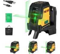 Green Laser Level Tool 30m Cross Line Self-Leveling Magnetic Holder