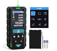Green Laser Measure 50M, RockSeed HD IPS Display Digital Laser Distance Meter with Electric Angle Sensor,Portable Laser Rangefinder 5 Unit Switching Measuring Distance/Area/Volume/Pythagorean etc.