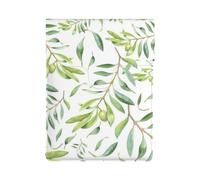 Green Leaf Artistic Olive Tree Print, PU Leather Laptop Sleeve, Notebook Bag Laptop Case Sleeve Tablet Briefcase