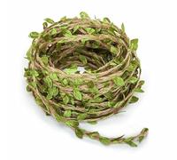 Green Leaf Garland String Leaf Ribbon, Natural Jute Twine String 10m Wedding Party Favor Home Garden Decoration Jute Twine Leaf Rope