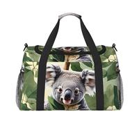 Green leaf koala Print Daily essentials Large Capacity Hand Carry Bag for Weekend Getaways style Bags