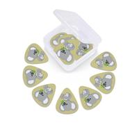 Green leaf koala print Guitar Picks 12 Pack, Mixed (0.46-0.96mm) with Storage Case for Guitar,ukulele