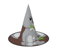 Green Leaf Koala Print Halloween Witch Hat,Wizard Hat,Suitable For Carnival,Christmas Masquerade,Cosplay Party