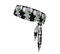 Green leaf koala Sports Head Tie - Dry Head Tie - Unisex Sweatband - Ideal for Running, Football, Tennis