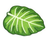 Green Leaf Mat Large Monstera Cute Non Slip Absorbent Microfiber Bath Rugs Plant Leaf Shaped Kids Pets Floor Mat Carpet for Bathroom Kitchen, 23.6"x31.5"