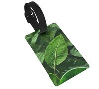 Green Leaf Nature Luggage Tags. Durable and Stylish, This Unisex Travel Accessory Makes It Easy to Identify Your Luggage.