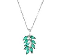 Green Leaf Necklace Natural Inspiration Pendant Fashion Accessories Women's Creative Adjustable Chain Elegant Statement Single Item Handmade Design