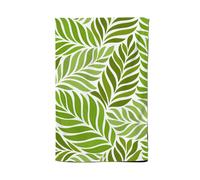 Warren Reed - Designer Green Leaf Pattern Tea Towel Warren Reed - Designer Green