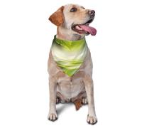 Green Leaf Reflecting In River WaterDog Bandanas Cat Puppy Scarfs Washable Pet Handkerchief