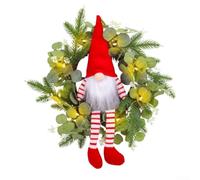 Green Leaf Reindeer Wall Decor 35cm for battery Operated Green | Built-in LED glow, festive holiday ambiance, plastic construction, 35cm size, window or wall mount