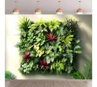 Green leaf wall background natural inspiration for weddings birthdays anniversaries seasonal decorations easy to hang