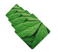 Green Leaves Car Air Freshener Cards for Women Men 4 Pack Cute Car Accessories Long Lasting Scent Car Diffuser Hanging Auto Aromatherapy Tablets Car Fresheners Gifts