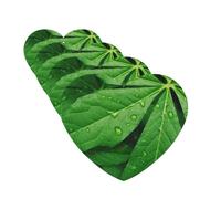 Green Leaves Car Air Freshener Cards for Women Men 4 Pack Cute Car Accessories Long Lasting Scent Car Diffuser Hanging Auto Aromatherapy Tablets Car Fresheners Gifts