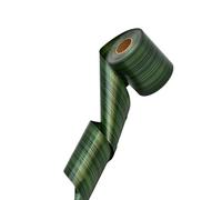 Green Leaves Double Sided Ribbon 10cmX50m Per Roll Wrapping for Bouquet Florist Gift Wrapping and Home Decoration Craft