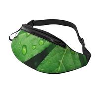 Green Leaves Fanny Pack for Men Women Fashion Running Waist Packs Waterproof Crossbody Bags Everywhere Belt Bag with Adjustable Strap Sports Hip Pack for Travel Wallet