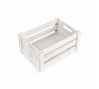 green leaves Lovely Wooden Crate Storage Box Shelve Box Home Organizer Gift Hampers (Medium, Off White)