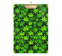 Green Leaves mini Clip Boards Standard Hole for Homework Pediatric Size 9 x 12