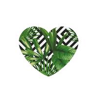 Green Leaves Of Palm Tree Tropical Plant Printing 10 Pieces Air Freshener Cards,Car Scented Hanging Air Freshener Fragrant Sheets For Car Use