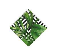 Green Leaves Of Palm Tree Tropical Plant Printing 10 Pieces Air Freshener Cards,Car Scented Hanging Air Freshener Fragrant Sheets For Car Use