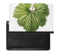 Green Leaves Passport Cover Protector Rfid Blocking Passport Holder Id Card Holder Secure Travel Wallet Organizer for Passport Tickets Credit Cards, style, One Size