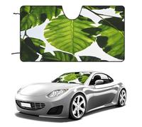Green Leaves Pattern Car Windshield Sun Shade Thickened Automotive Glass Sunshade Foldable Sun Shade Keeps Your Vehicle Cool Universal Windshield Cover for Car Trucks SUV