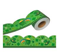 Green Leaves Sticker Bulletin Board Borders Trims Decorative Border for Classroom Chalkboard Wall Decoration Chalkboard