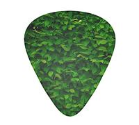 Green Leaves Wall* Guitar Picks Pack Of 12,Comfortable Feel, Smooth Edges, Abrasion,Suitable For Guitar, Ukulele, Etc.