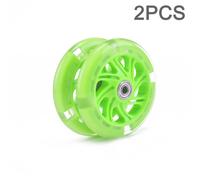 (Green) Led Scooter Wheels 120Mm Lights Flash