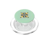 Green Lemon Branch Fruit Pattern Citrus Art PopSockets PopGrip for MagSafe