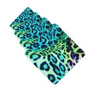 Green Leopard Car Air Fresheners Cards Set of 4 Pieces Personalized Car Fresheners Gifts for Men Women Auto Aromatherapy Tablets Hanging Scented Cards for Wardrobe Bathroom
