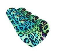Green Leopard Car Air Fresheners Cards Set of 4 Pieces Personalized Car Fresheners Gifts for Men Women Auto Aromatherapy Tablets Hanging Scented Cards for Wardrobe Bathroom